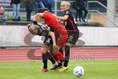 2. Fußball-Liga - Frauen - Saison 2022/2023 - FC Ingolstadt 04 - RB Leipzig - Graf Luca Marie schwarz Leipzig - Beck Christina schwarz Leipzig - Foto: Meyer Jürgen