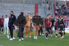 3. Liga - Saison 2024/25 - FC Ingolstadt 04 - SV Wehen Wiesbaden - Das Spiel ist aus - - XXXXX - Foto: Meyer Jürgen