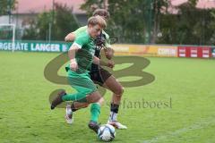 Bezirksliga - Saison 2025/26 - FC Gerolfing - SVA Palzing - Lukas Achhammer (Nr.9 - FC Gerolfing) - Ioannis Argiriadis schwarz Palzing - Foto: Meyer Jürgen
