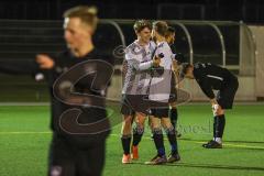 Audi Schanzer Amateur Cup 2022 -  Finale  - TSV Hohenwart - TSV Walpertskirchen -Oscar Appelmann weiss Hohenwart schiesst den 1:0 Führungstreffer - jubel  - 
Foto: Jürgen Meyer