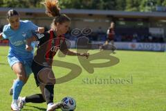 *** 2. Bundesliga Frauen - Saison 2025/26 - FC Ingolstadt 04 Frauen - Victoria Berlin - Leonie Haberäcker (Nr.27 - FC Ingolstadt Frauen I) - Aydin Leyila blau Berlin - Foto: Meyer Jürgen