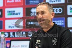 3. Liga; FC Ingolstadt 04 - MSV Duisburg; Pressekonferenz Interview Cheftrainer Achim Beierlorzer (FCI)