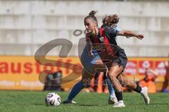 *** 2. Bundesliga Frauen - Saison 2025/26 - FC Ingolstadt 04 Frauen - Victoria Berlin - Magdalena Schwarz (Nr.23 - FC Ingolstadt Frauen I) - Stöckmann Sarah blau Berlin - Foto: Meyer Jürgen