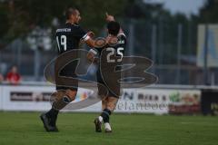Bezirksliga - Saison 2025/26- TSV Gaimersheim - ASV Dachau - Der 1:2 Anschlusstreffer durch Hakan Düzgün (Nr.25 - TSV Gaimersheim) - jubel - Nicolae Nechita (Nr.19 - TSV Gaimersheim) - Foto: Meyer Jürgen