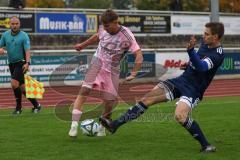 Bezirksliga - Saison 2025/26- TSV Gaimersheim - SpVgg Kammerberg - Nico von Swiontek Brzezinski (Nr.17 - TSV Gaimersheim) - Christof Pihale blau Kammerberg - Foto: Meyer Jürgen