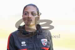 3. Liga; FC Ingolstadt 04 - SV Wehen Wiesbaden; vor dem Spiel Cheftrainerin Sabrina Wittmann (FCI)