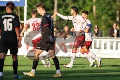 Toto Pokal; TSV Landsberg - FC Ingolstadt 04; Tor Jubel Treffer Fredrik Carlsen (8, FCI) 2:2 Ausgleich Simon Lorenz (32, FCI)