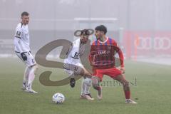 3. Liga; Testspiel, FC Ingolstadt 04 - 1. FC Heidenheim; Arian Llugiqi (25, FCI) Sessa, Kevin Simone (16 HDH) Calvin Brackelmann (17, FCI)