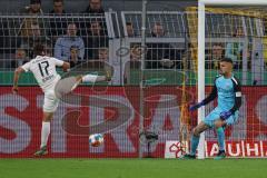 DFB Pokal; Borussia Dortmund - FC Ingolstadt 04; Michael Heinloth (17, FCI) Torwart Fabijan Buntic (24, FCI)