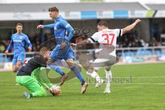 Toto Pokal; Halbfinale; FV Illertissen - FC Ingolstadt 04; Torchance Pascal Testroet (37, FCI) Torwart Felix Thiel (1 FVI) Maximilian Neuberger (38 FVI)