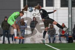 2023_12_10 - 2. Bundesliga - Saison 2023/24 - FC Ingolstadt 04 Frauen - VFL Wolfsburg - Lisa Ebert (Nr.10 - FCI Frauen) - Schaller Sara grün Wolfsburg - Foto: Meyer Jürgen