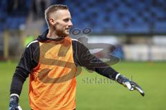 3. Liga; SV Waldhof Mannheim - FC Ingolstadt 04; Torwart Marius Funk (1, FCI) vor dem Spiel