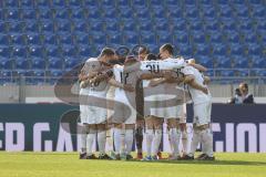 2.BL; Karlsruher SC - FC Ingolstadt 04; Teambesprechung vor dem Spiel