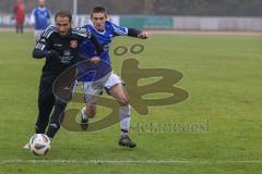 Kreisliga - Saison 2022/2023 - DJK Ingolstadt - Türk.SV Ingolstadt - Ibrahim Sahin schwarz Türk SV auf dem Weg zum 0:1 Führungstreffer - jubel - - Ostap Nechaj blau DJK Ing - Foto: Meyer Jürgen