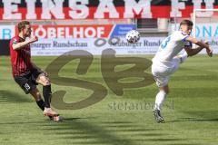 3. Liga - FC Ingolstadt 04 - 1. FC Saarbrücken - Marcel Gaus (19, FCI) trifft Froese Kianz (19 SB)