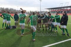 2024_2_17 - Saison 2023/24 - AUDI-Schanzer Amateur Cup - SV Hundszell - FC Gerolfing - Finale - Siegerehrung -   - 1. Sieger FC Gerolfing - jubel -  Foto: Meyer Jürgen