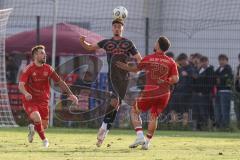 Freundschaftsspiel - Saison 2025/26 - FC Ingolstadt 04 II - Delay Sports - Davide Sekulovic (Nr.33 - FC Ingolstadt II) - Deniz Hirik (Nr.29 - Delay Sports) - Foto: Meyer Jürgen
