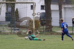 Kreisklasse - Saison 2024/25- TSV Großmehring - FC Geisenfeld - Der 2:2 Ausgleichstreffer durch Lukas Kellermann grün Geisenfeld - jubel - Foto: Meyer Jürgen