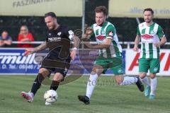 Toto Pokal - Saison 2022/2023 - SV Schalding-Heining - FC Ingolstadt 04 - Patrick Schmidt (Nr.9 - FCI) -Mnemanja Radivojevic (Nr.29 - SV Schalding-Heining) -  Foto: Meyer Jürgen