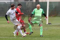 Kreisklasse - Saison 2025/26- Türk SV Ingolstadt - MTV Ingolstadt-  - Daniel Drotleff rot Türkisch - Marco Battaglia weiss MTV - Ivan Covic TW MTV - Foto: Meyer Jürgen