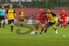 Bayernliga Süd - Saison 2021/2022 - FC Ingolstadt 04 II - SV Kirchanschöring - Gashi Egson (#7 FCI) - Vogel Maximilian Kirchanschöring - Foto: Meyer Jürgen