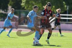 *** 2. Bundesliga Frauen - Saison 2025/26 - FC Ingolstadt 04 Frauen - Victoria Berlin - Laura Frank (Nr.6 - FC Ingolstadt Frauen I) - Aydin Leyila blau Berlin - Foto: Meyer Jürgen