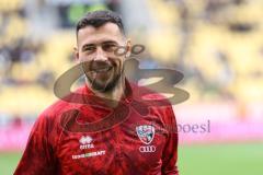 3. Liga; Alemannia Aachen - FC Ingolstadt 04; vor dem Spiel Lukas Fröde (34, FCI) nach Verletzung wieder dabei