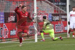 3. Liga - Saison 2025/26 - FC Ingolstadt 04 - VFB Stuttgard II - Simon Lorenz (Nr.32 - FCI) mit dem 1:0 Führungstreffer - jubel - XXXXX - Foto: Meyer Jürgen