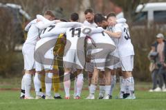 Bezirksliga - Saison 2023/24 - TSV Gaimersheim - TSV Eching -  Die Mannschaft bildet einen Kreis vor dem Spiel -  - XXXXX - Foto: Meyer Jürgen