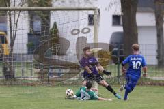 Kreisklasse - Saison 2024/25- TSV Großmehring - FC Geisenfeld - Der 2:2 Ausgleichstreffer durch Lukas Kellermann grün Geisenfeld - Maximilian Förstl Torwart Großmehring - jubel - Foto: Meyer Jürgen