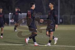 *** Bayernliga Nord - Saison 2025/26 - FC Ingolstadt 04 II - ASV Neumarkt - Der 2:0 Führungstreffer durch  Edis Bakic (Nr.29 - FC Ingolstadt II) — jubel -  XXXXX - Foto: Meyer Jürgen