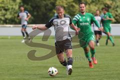 Bezirksliga - Saison 2025/26 - TSV Ober./Unterhaunstadt - SVA Palzing - Florian Diegel (Nr.10 - TSV Ober-/Unterh.stadt) - Dominic Schermbach grün Palzing - Foto: Meyer Jürgen