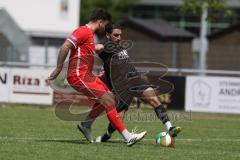 Bezirksliga - Saison 2024/25- TSV Gaimersheim - FC Fatih Ingolstadt - Hakan Düzgün (Nr.25 - TSV Gaimersheim) - Marko Miskovic rot FAtih - Foto: Meyer Jürgen