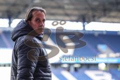 3. Liga; MSV Duisburg - FC Ingolstadt 04; Cheftrainer Rüdiger Rehm (FCI) vor dem Spiel