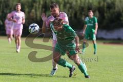 Bezirksliga - Saison 2025/26- TSV Gaimersheim - SVA Palzing - Denis Janjic (Nr.31 - TSV Gaimersheim) - Marcel Radlmaier grün Palzing  - Foto: Meyer Jürgen