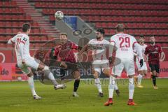 3. Liga - FC Ingolstadt 04 - Hallescher FC - Dennis Eckert Ayensa (7, FCI) Vucur Stipe (23 Halle) Papadopoulos Antonios (8 Halle) Boeder Lukas (29 Halle)