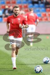 3. Liga; SpVgg Unterhaching - FC Ingolstadt 04; vor dem Spiel Yannick Deichmann (20, FCI)