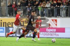3. Liga; TSV Havelse - FC Ingolstadt 04; Zweikampf Kampf um den Ball Mads Borchers (9, FCI) Plume Noah (24 Havelse)