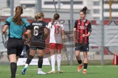 2. Bundesliga Frauen - Saison 2024/25 - FC Ingolstadt 04 Frauen - SC Freiburg II - Der 3:0 Führungstreffer durch Emma Kusch (Nr.9 - FCI Frauen) - jubel -  - XXXXX - Foto: Meyer Jürgen