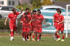 Bezirksliga - Saison 2024/25- TSV Gaimersheim - FC Fatih Ingolstadt - Eron Dervisi rot Fatih mit dem 0:1 Führungstreffer - Jubel -  - XXXXX - Foto: Meyer Jürgen