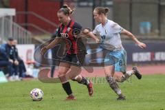 *** 2. Bundesliga Frauen - Saison 2025/26 - FC Ingolstadt 04 Frauen - VFL Bochum - Jenny Beyer (Nr.8 - FC Ingolstadt Frauen I) - Bantle Alina blau Bochum - Foto: Meyer Jürgen