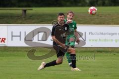 Bezirksliga - Saison 2024/25 - Freundschaftsspiel - SV Manching - TSV Gaimersheim - Rainer Meisinger (Nr.8 - SV Manching) - Marcus Keilwerth (Nr.13 - TSV Gaimersheim) - Foto: Meyer Jürgen
