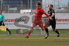 Bayernliga Nord - Saison 2023/24 - FC Ingolstadt 04 II - SC Eltersdorf- Krupa Jeroen (NR.9 - FCI) - Karmann Andre schwarz Eltersdorf - Foto: Meyer Jürgen