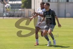 Bayernliga Nord - Saison 2025/26 - FC Ingolstadt 04 II - SV Weiden - Zeitler Moritz grau Weiden - Micah Ham (Nr.25 - FC Ingolstadt II) - Foto: Meyer Jürgen