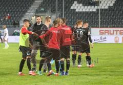 2.BL; SV Sandhausen - FC Ingolstadt 04 - Sieg Auswärtssieg Sportmanager Malte Metzelder (FCI) Stefan Kutschke (30, FCI) Thomas Keller (27, FCI)