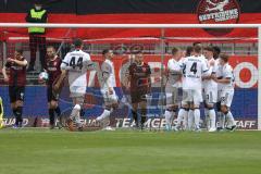 2. Fußball-Liga - Saison 2021/2022 - FC Ingolstadt 04 - Hamburger SV - Der 0:1 Führungstreffer durch Sonny Kittel (#10 HSV) - Dejan Stojanovic Torwart (#39 FCI) - Foto: Meyer Jürgen