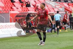 3. Liga - FC Ingolstadt 04 - 1. FC Saarbrücken - Justin Butler (31, FCI) nicht mit dem Schiedsrichter einverstanden