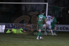 Landesliga - Saison 2024/25 - SV Manching - FC Ehekirchen - Sebastian Graßl (Nr.10 - SV Manching) mit dem 2:1 Führungstreffer - Gordy Niklas Torwart Ehekirchen - jubel - Foto: Meyer Jürgen
