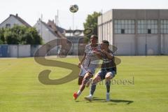 Bayernliga Nord - Saison 2025/26 - FC Ingolstadt 04 II - SV Weiden - Zeitler Moritz grau Weiden - Micah Ham (Nr.25 - FC Ingolstadt II) - Foto: Meyer Jürgen