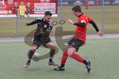 AUDI - Schanzer Amateurcup 2023 - Vorrunde - Türk SV Ingolstadt - SV 66 Pondorf - Aytac Mandaci schwarz Türk SV - Kilian Brickl rot Pondorf #4 - Foto: Meyer Jürgen